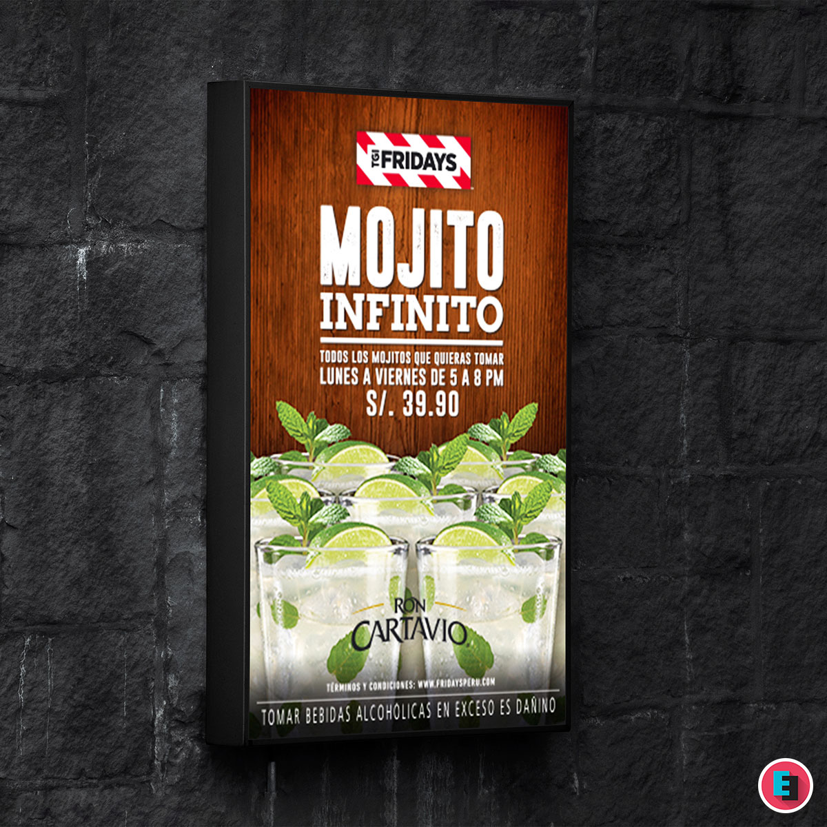 Poster Fridays Mojito